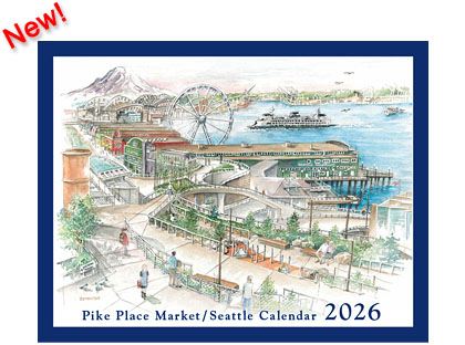 2026 Calendar - Pike Place Market / Seattle