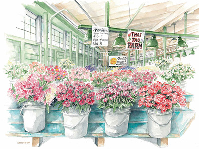<h6>New</h6> Peonies at Pike Place - Limited Edition Print