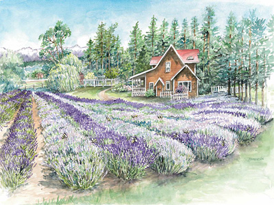 <h6>New!</h6> Purple Haze Lavender Farm - Limited Edition Print