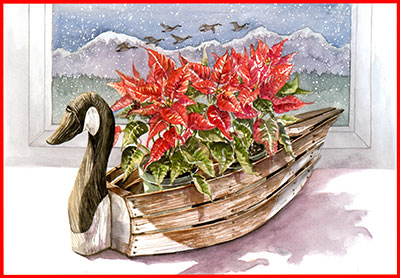 S-58 Home for the Holidays. Christmas Cards - Baker's Dozen
