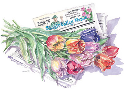 Skagit Valley Herald, Tulips - Limited Edition Print