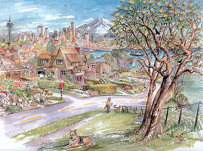 Seattle From Magnolia Limited Edition Print