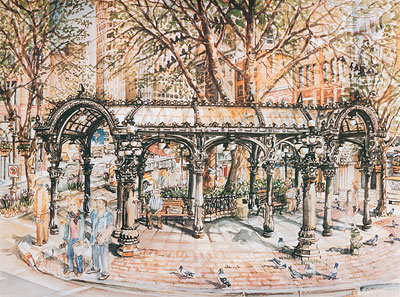 Pergola, Pioneer Square Limited Edition Print