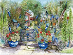 Alki's Blue Bottle Cottage Limited Edition Print