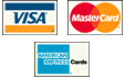 We Accept Visa, Mastercard and American Express