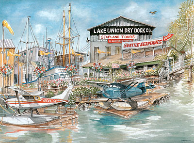 Sea Planes, Lake Union Limited Edition Print