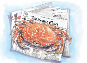 Dungeness Crab on the Seattle Times, a true Northwest pairing