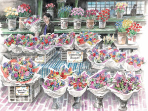 Spring in the Pacific Northwest - Pike Place Market bouquets