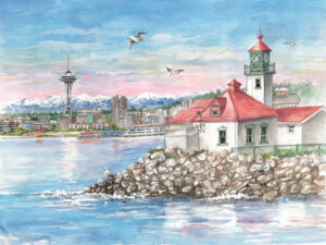 Alki Point Lighthouse - Limited Edition Print