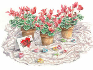 <h6>Calendar Only</h6> Cyclamen and candies