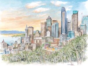 Dr. Jose Rizal Park, Located on Beacon Hill - Limited Edition Print