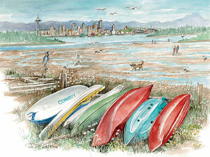 Manitou Beach, a place where the waves get jumping - Limited Edition Print