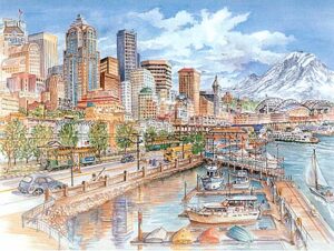 Bell St. Pier Limited Edition Print