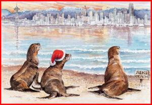 <h6>Sold Out!</h6> S-66  ... From our shore to yours - Christmas Cards - Baker's Dozen