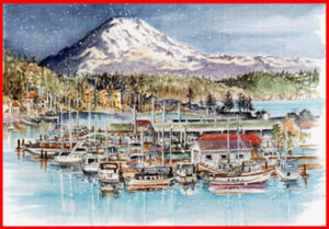 <h6>Sold Out!</h6> S-3 From the mountain to the sound, Season's Greetings - Christmas Cards - Baker'