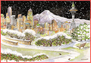 S-34 ...and all through the night... Christmas Cards - Baker's Dozen